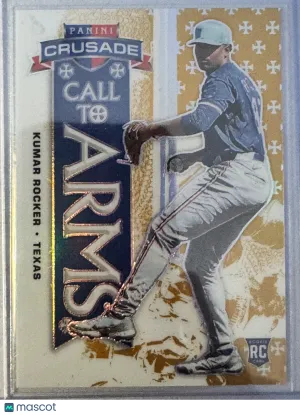 2025 Panini Crusade Prizm Call to Arms Kumar Rocker #21 Gold /10 RC