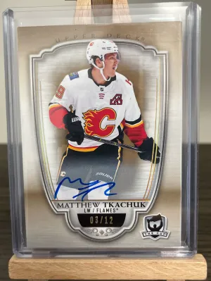 2018-19 Matthew Tkachuk The Cup Gold Auto /12