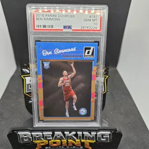 2016 Panini Donruss Ben Simmons Rookie PSA10