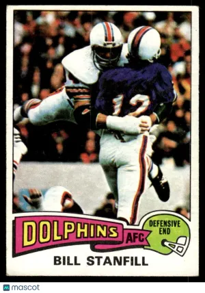 1975 Football Bill Stanfill #81