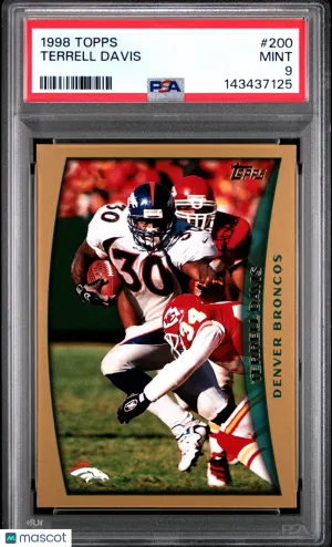 1998 Topps Terrell Davis #200 [Base] Base Set PSA 9
