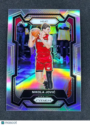 2023-24 Panini Prizm 121 Nikola Jovic Prizm Silver Miami Heat