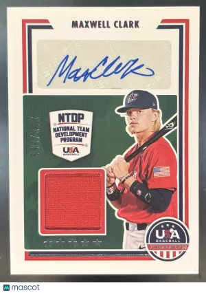 USA Baseball Stars & Stripes Maxwell Clark Stars and Stripes Signatures #SSS-MX