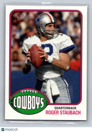 2014 Topps Heritage Legends SSP Roger Staubach #395 Short Print Dallas Cowboys