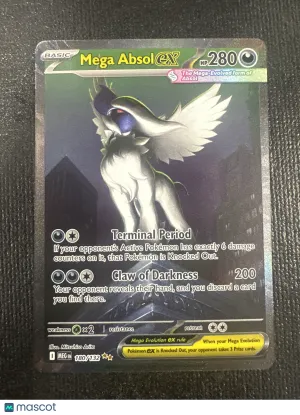 2025 Mega Evolution Mega Absol EX Holo Secret Rare SAR #180/132