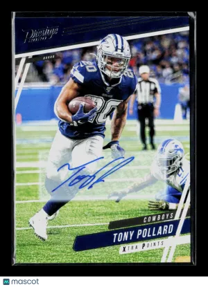 2020 Panini Prestige Tony Pollard #71 Xtra Points Auto