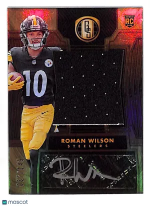 2024 Panini Gold Standard Roman Wilson Autograph Rookie RC Memorabilia #261 Pittsburgh Steelers