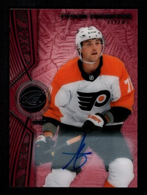 Tyson Foerster 2025-26 UD Ice Hockey #54 Red Auto SP Flyers