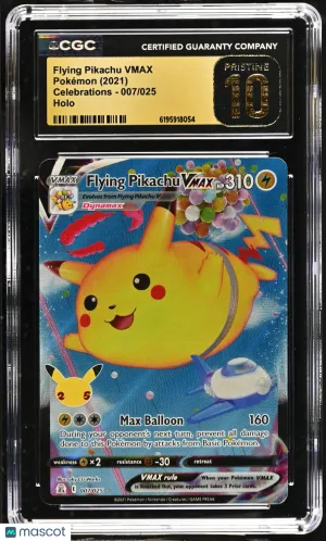Flying Pikachu VMAX 2021 Pokemon Celebrations CGC 10 #007/025