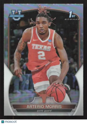 2022-23 Bowman University Chrome Arterio Morris #45 Refractor