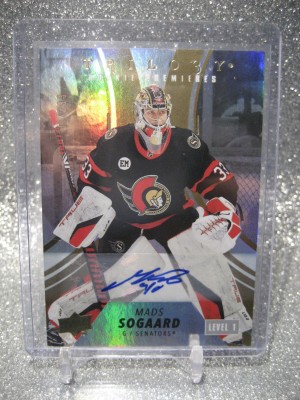 2022-23 Upper Deck Trilogy Rookie Premieres Level 1 Auto Mads Sogaard /299 #138