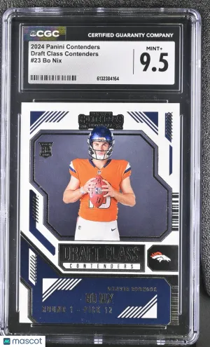 2024 Panini Contenders Bo Nix Draft Class Contenders #23 CGC 9.5 Denver Broncos
