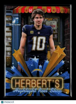 2026 Topps Bowman Chrome Justin Herbert #HS-14