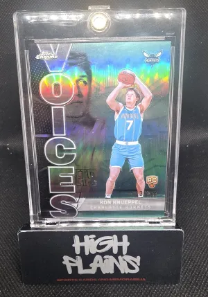 Kon Knueppel 2025-26 Topps Chrome /199 Voices Aqua Refractor RC #VS-9