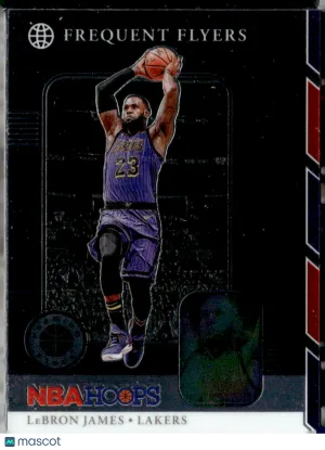 2020 Panini NBA Hoops Premium Stock Frequent Flyers LeBron James #15