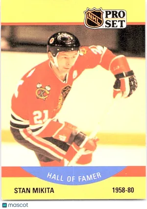 1990 Pro Set Stan Mikita #405