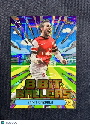 2026 Topps Flagship Premier League Santi Cazorla #8B-1 8-Bit Ballers