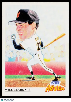 1991 Score Will Clark #664