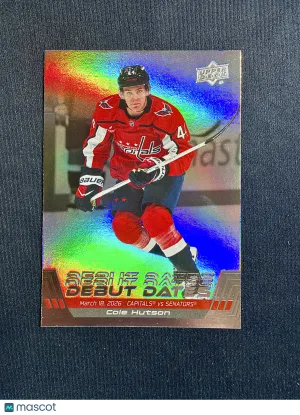 2026-27 Upper Deck Series 1 Cole Hutson #DD-7 Debut Dates