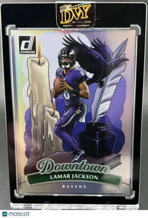 2025 Panini Donruss Lamar Jackson Downtown Baltimore Ravens
