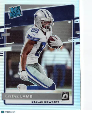 2020 Panini Donruss Optic CeeDee Lamb Holo Rookie #156 Dallas Cowboys