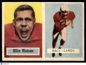 1957 Topps Football Card Ollie Matson Chicago Cardinals #26 Near Mint or Better