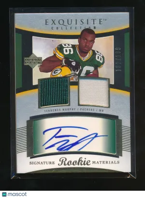 2005 Exquisite Collection Terrence Murphy Patch Rookie