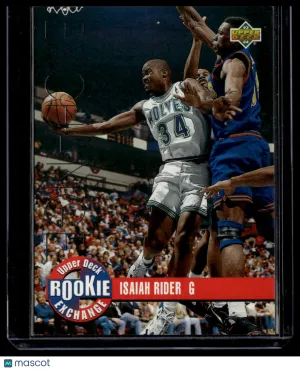 1993 Upper Deck Rookie Exchange Isaiah Rider #RE5