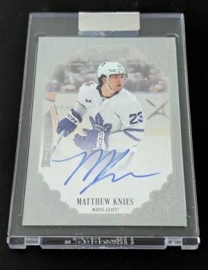 2023-24 Upper Deck Clear Cut Champs Autos - Rookies Matthew Knies #C-MK Toronto