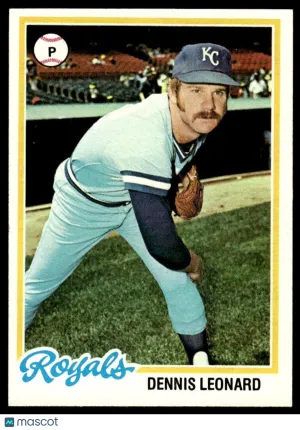 1978 Baseball Card Dennis Leonard #665