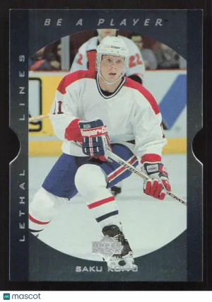 1995-96 Upper Deck Be a Player Saku Koivu #LL5 Lethal Lines