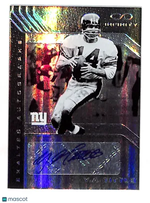2016 Panini Infinity Y.A. Tittle Exalted Autograph /288 #EA-YA New York Giants