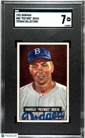 1951 Bowman Pee Wee Reese #80 SGC 7