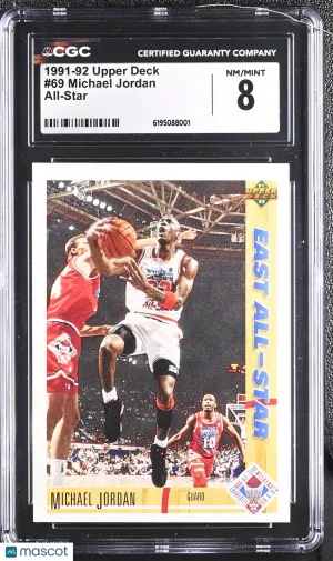 1991-92 Upper Deck Michael Jordan All-Star #69 CGC 8 Chicago Bulls