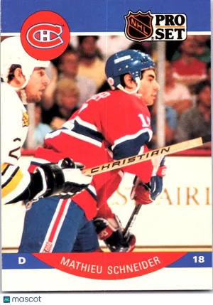1989 Pro Set Mathieu Schneider #158