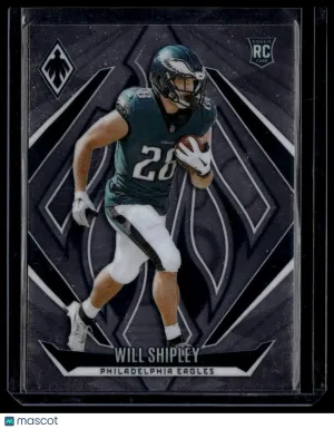 2025 Panini Phoenix Football Will Shipley #248 Rookie