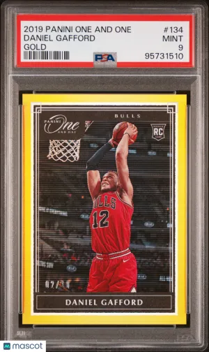 2019 Panini One And One Daniel Gafford Gold PSA 9
