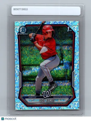 2026 Topps Bowman Chrome Coy James #BCP-33 Aqua Shimmer Refractor