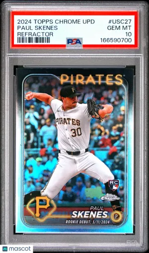2024 Topps Chrome Update Paul Skenes #USC27 Refractor front