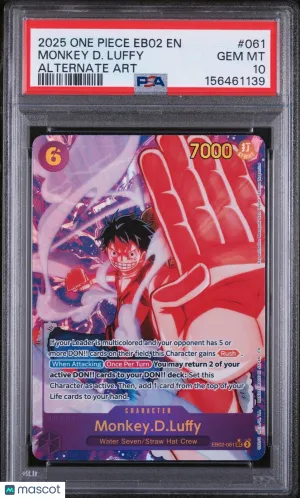 2025 One Piece Eb02-Extra Booster -Anime 25th Collection- #61 PSA 10