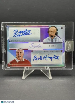 2025 Panini Signature Series Bobby Knight Dick Vitale #DA-VK 03/10