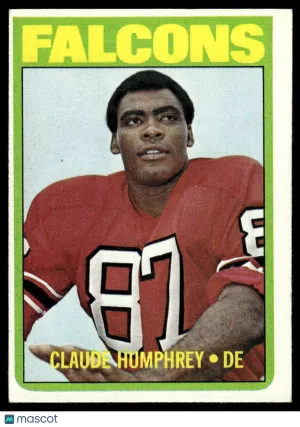 1972 Football Card Claude Humphrey #75