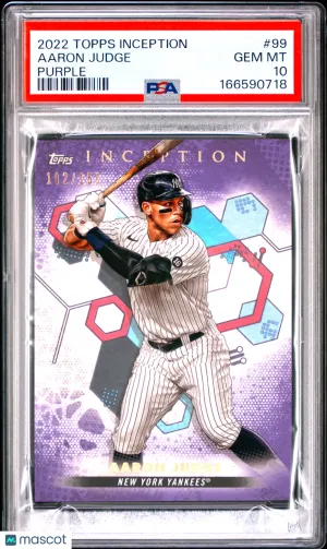 2022 Topps Inception Aaron Judge #99 Purple /150 front