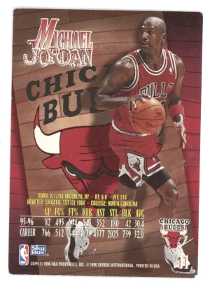 1996 SkyBox Z-Force Michael Jordan #11 back