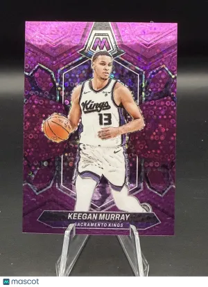 Keegan Murray 2023-24 Mosaic #126 Fast Break Purple Mosaic 11/50 - Sacramento Kings