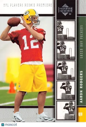 2005 Upper Deck NFL Players Rookie Premiere Aaron Rodgers Rookie #16 Green Bay Packers