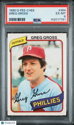 1980 O-Pee-Chee Greg Gross #364 PSA 6