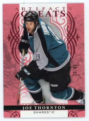 2026-27 Artifacts #157 Joe Thornton Greats Rose 26/65