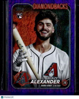2024 Topps Update Series Blaze Alexander #US265 Purple /799 RC