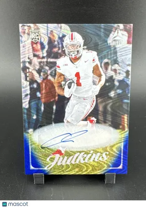2025 Panini Luminance Quinshon Judkins #110 Blue Autographs /50 Autograpgh Parallel/Variety Rookie Base Set